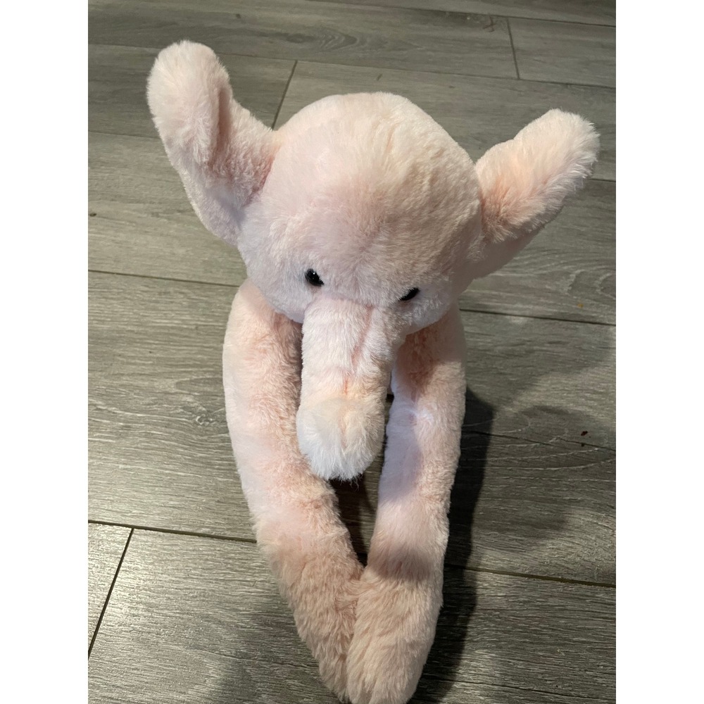 FAO Schwarz Pink Elephant Plush Hugging Stuffed Animal Long Arms 34550A24289